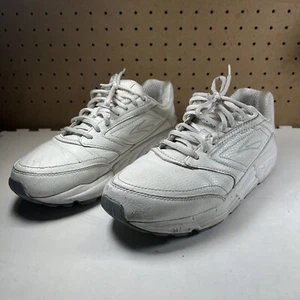 Brooks Addiction Walker Womens Size 9.5 White Leather Sneakers Shoes - Good - Picture 1 of 11