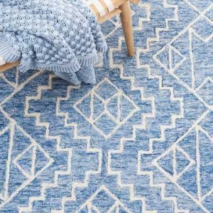 Geometrical Hand Tufted Handmade Rug Premium Design 100% Nz Wool Carpet For Hall - Picture 1 of 6