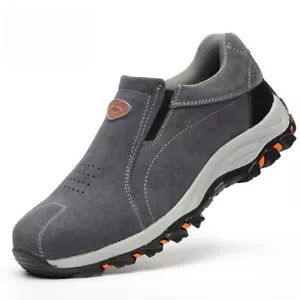 Mens Steel Toe Prevent Puncture Welding Safety Shoes Casual Sneakers Work Boots - Picture 1 of 8