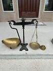 Vintage Balance Scale Beam Scale Brass Candy Scale Cast Iron Scale