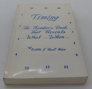 TIMING - The Numbers Book That Reveals What When by Valeta & Paul Rice VTG 1981 - Foto 1 di 5