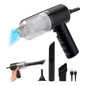 ASPIRAPOLVERE 3 IN 1 SENZA FILI RICARICABILE AUTO CASA UFFICIO ASPIRA SOFFIA USB - Foto 1 di 1