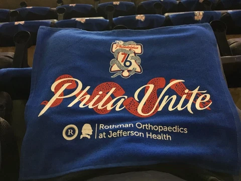 PHILADELPHIA 76ERS SIXERS Basketball NBA PLAYOFFS UNITE OR DIE GAME RALLY TOWEL Cover