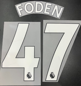 Phil Foden #47 Manchester City 22/23 EPL Away Name Set