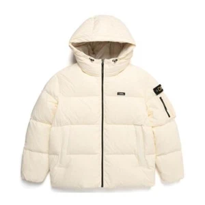 NATIONAL GEOGRAPHIC GOLDEN MALL SHORT GOOSE DOWN JACKET N234UDW820 BEIGE UNISEX - Picture 1 of 6