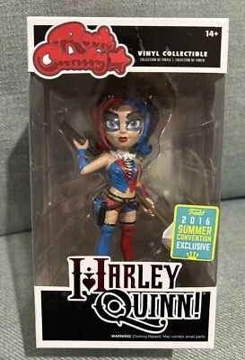 NEW Harley Quinn Funko Rock Candy Figure 2016 SDCC Summer Convention Exclusive - image 1 of 4