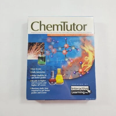 ChemTutor Course On CD Interactive Educational Software 1999 New Sealed - Image 1 of 4