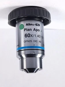 Nikon Plan APO 60x LAMBDA DIC N2 ∞ Oil M25 Eclipse Microscope Objective - Picture 1 of 7