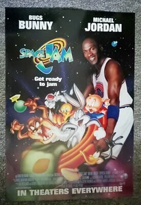 Póster original de una hoja de baloncesto de Space Jam 1996 de Michael Jordan Looney Tunes - Imagen 1 de 1