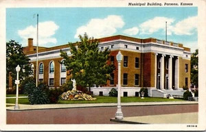 Stadtbau Parson Kansas Postkarte - Bild 1 von 2