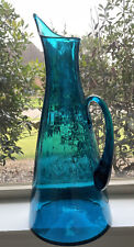 BLENKO ~ Winslow Anderson Design Mid Century Modern 18”Cobalt Blue Glass Pitcher