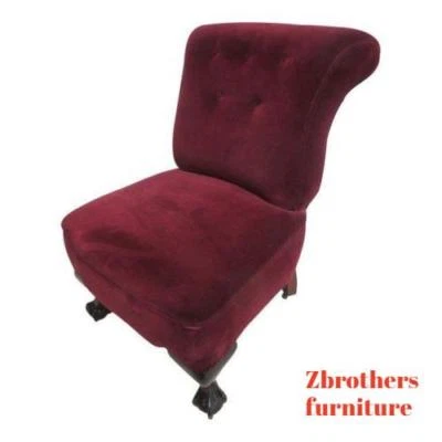 Silla antigua Chippendale Ball Garra Mohair Fireside Lounge Club Sala A Foto 1 de 4