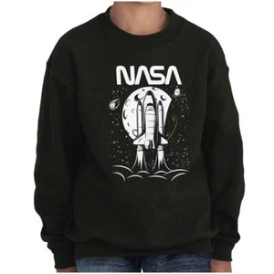 NASA Space Shuttle Rocket Aerospace Program Youth Fleece Sweatshirt Boy or Girl - Picture 1 of 9