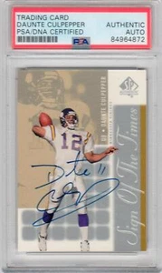 2000 SP Authentic Sign of the Times #DC Daunte Culpepper signed auto PSA/DNA - Picture 1 of 1