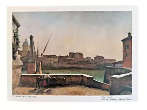 E. Roesler Franz "Ponte dei Fierentini" Museo di Roma Vintage 12x8.5 Art Print - Picture 1 of 4