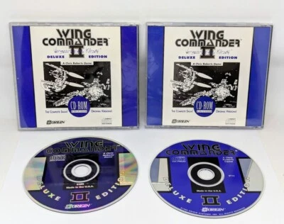 Wing Commander 2 Deluxe Edition PC CD-ROM 2x Game Disc Jewel Case Retro Origin - Image 1 of 2