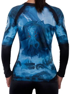 Raven Fightwear Damen The Great Old One Cthulhu Rash Guard MMA BJJ schwarz - Bild 1 von 3