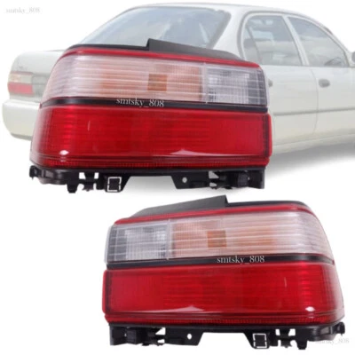Sedan 1992-1995 Tail Lamp Lights Pair Fit Toyota Corolla AE101 AE102 E100 - Imagem 1 de 4