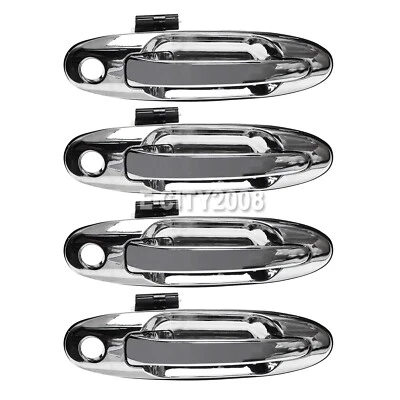 For Toyota Land Cruiser 100 Lexus LX470 Exterior Chrome Door Handle SET Outside - Image 1 of 4