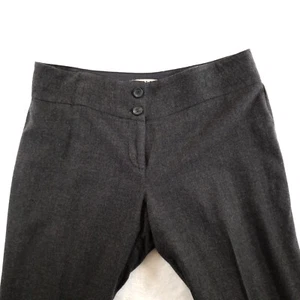 Jigsaw Trousers Womens UK 12 Grey Worsted Wool Blend Career - Picture 1 of 11