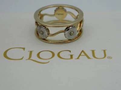 Welsh Clogau 9ct Yellow & White Gold Daisy Ring size J - Image 1 of 4