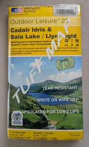 Ordnance Survey Outdoor Leisure Waterproof Map 23 Cadair Idris and Bala Lake - Picture 1 of 10