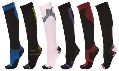 Unisex Knee High Athletic Compression Socks Women 15-20 mmHg - Image 1 of 4