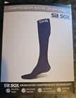 SB SOX Compression Sock (20-30mmHg) Men/Women Best Compression Socks XL Navy