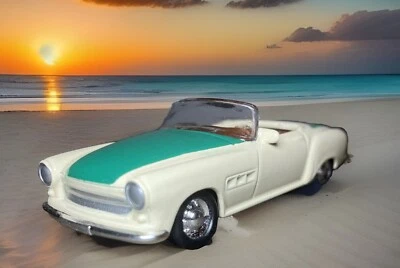 Wartburg 313 Cabrio DDR Sammler Grell Modellauto 1:64 1A Zustand  ( Unbespielt ) - Bild 1 von 4