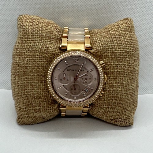 Michael Kors Parker MK5896 Orologio da polso Donna Oro Rosa Quadrante Analogico Quarzo JNA390