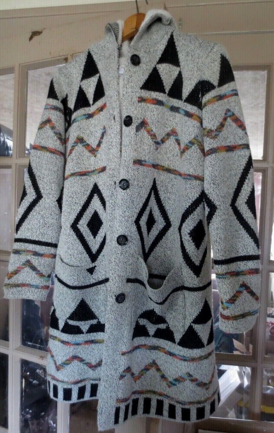 South Pole Men's Jacket Size Large Gray Full Zip Long Aztec Sleeves large  Logo | eBay