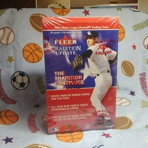 2002 Fleer Tradition Update Baseball Hobby Bx Factory Sealed 2Auto or Game Used 