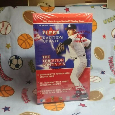 2002 Fleer Tradition Update Baseball Hobby Bx Factory Sealed 2Auto or Game Used  - Image 1 of 2