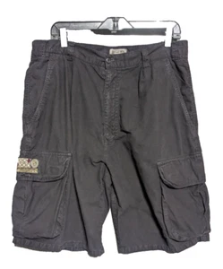 Vintage Bugle Boy Black Cargo Shorts Herren 36 Skateboard Streetwear Y2K - Bild 1 von 13