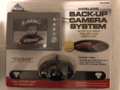 NEW PEAK Digital Wireless Back-Up Camera, Color LCD Monitor, 3.5-inch - Image 1 of 2