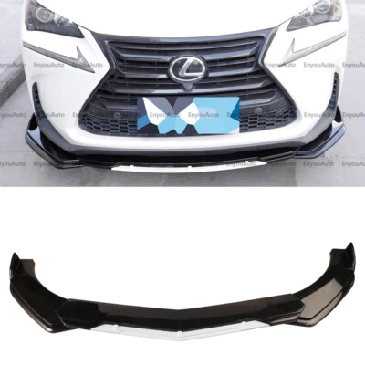 Parachoques delantero divisor alerón labial negro blanco para Lexus RX350 RX350H RX450 Foto 1 de 4