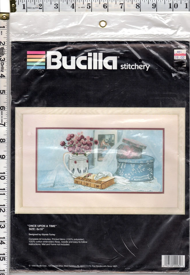 Bucilla Stitchery Once Upon a Time 8 X 16 Stamped Cross Stitch Kit