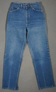WD05401 VINTAGE AÑOS 70 *LEE* HECHO EN EE. UU. VINTAGE SLIM MUJER JEANS talla 8 MEDIANO - Imagen 1 de 6