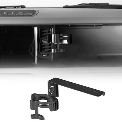 Soporte de montaje para teléfono con soporte para taza de bebida negro apto para Ford Bronco 2021-2025 Foto 1 de 4