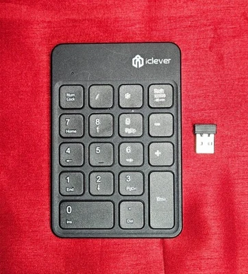 iClever 2.4G Numeric Keypad IC-KP02 Wireless Slim Rechargeable Battery Built In - Image 1 of 3