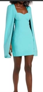 Lavish Alice Mujer 8 Azul Capa Bajo el Agua Mini Vestido O - Imagen 1 de 9