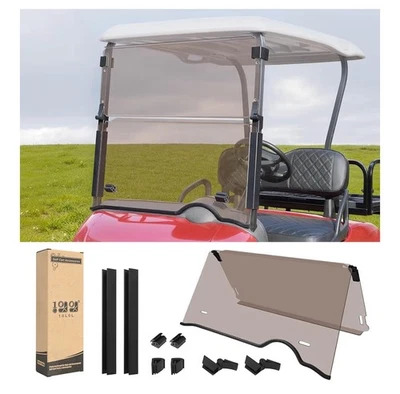  Golf Cart Windshield for EZGO RXV 2008-up Upgrade Thickened Fold Down Clear - Image 1 of 4