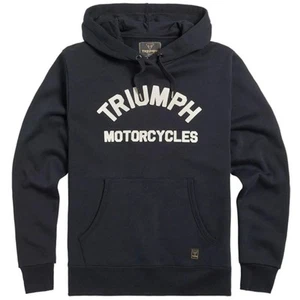 Felpa da Uomo Originale Triumph Carrick Pull-On Black/Bone MSWS2340 - Foto 1 di 6