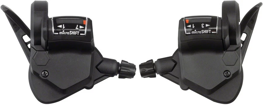 microSHIFT TS38 7-Speed Thumb-Tap Shifter Set | Ergonomic Mountain Compatibility - Image 1 of 1