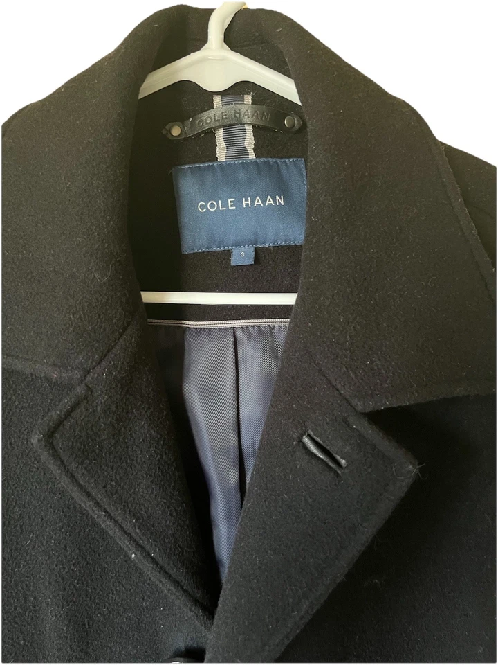 Шерстяная куртка Cole Haan Цвет черный Размер Small (Добро пожаловать) - Изображение 1 из 4