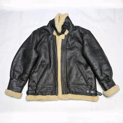 USAF Jacket Men Size XL Type G-8 Shearling Sheepskin Flight Vintage Lined (Read) - Image 1 of 4