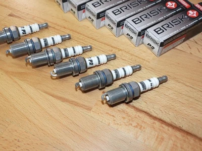 6x BRISK P2 Super Iridium Spark Plugs fit: Rover 75 - 2.0/2.5 - 1999 to 2005 - Image 1 of 4
