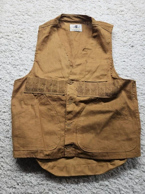 Vintage Black Sheep  Upland Game Hunting Vest  Brown Shooting Duck Mens M USA - Image 1 of 4