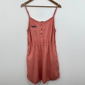 Toad&Co Womens Dress Coral Pink Sleeveless Organic Cotton Casual Dressy Large - Picture 1 of 10