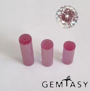 Rough stone for faceting - Alexandrite Czochralski (Pulled) lab grown 7mm 17ct - Picture 1 of 4